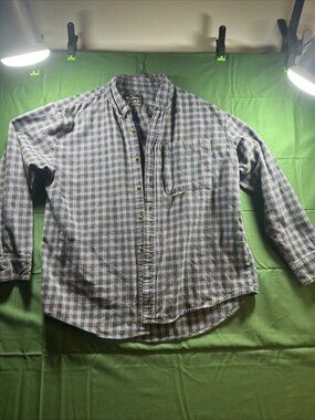 Drake Waterfowl Shirt Mens Large Brown Flannel Outdoor Hunting Casual Hiking